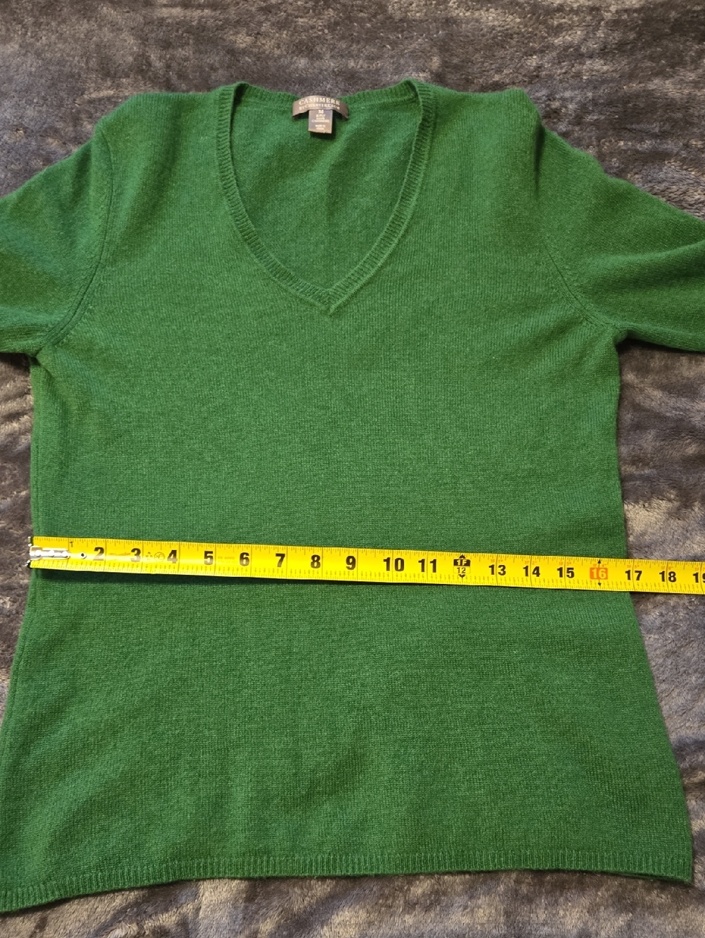 Cashmere Green Sweater 2 Ply Great Condition - Picture 10 of 10